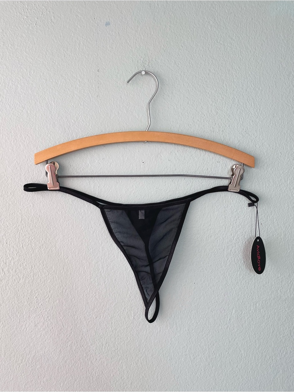 ♦️5/$15♦️ Avid Love | Black Mesh G-String Thong
